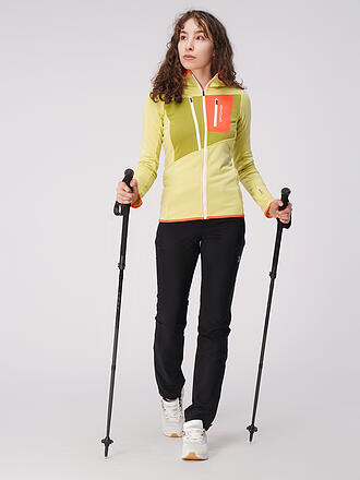 ORTOVOX | Damen Fleecejacke Grid Hoodie | petrol