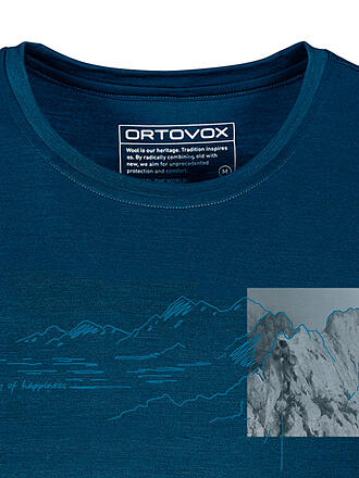 ORTOVOX | Damen Funktionsshirt 140 Cool Illu-Pic | dunkelblau