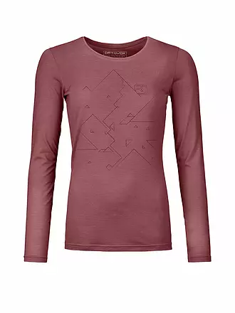 ORTOVOX | Damen Funktionsshirt 185 Merino Tangram | beere