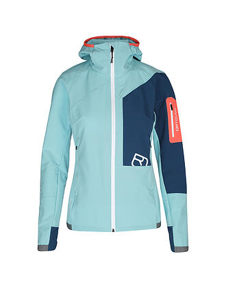 ORTOVOX | Damen Softshelljacke Berrino Hoodie | türkis