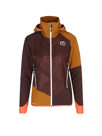 ORTOVOX | Damen Softshelljacke Col Becchei Hoodie | dunkelrot