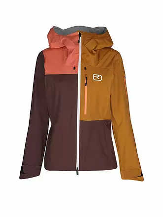 ORTOVOX | Damen Tourenjacke Ortler 3L Hoodie | dunkelrot