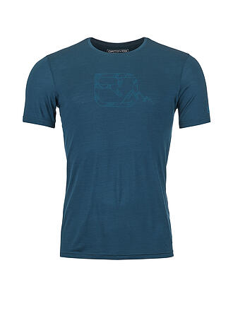 ORTOVOX | Herren Funktionsshirt 120 Cool Tec Logo | dunkelblau