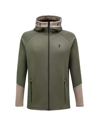 PEAK PERFORMANCE | Herren Unterziehjacke Rider Zip Hood | dunkelgrün