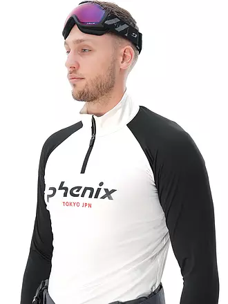 PHENIX | Herren Unterzieh Zipshirt  PH Logo Inner | weiss