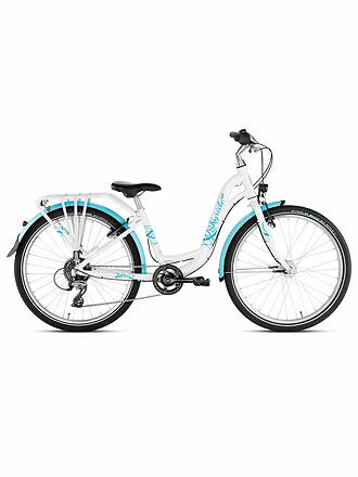 PUKY | Mädchen Fahrrad Skyride 24-8 Alu S-Ride light | weiß
