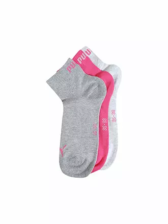 PUMA | 3er Pkg. Socken Quarter | pink