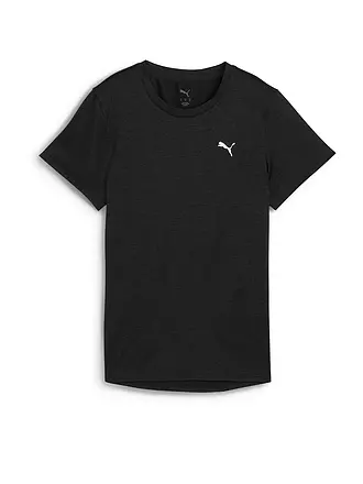 PUMA | Damen Fitnessshirt Essential Heather | schwarz