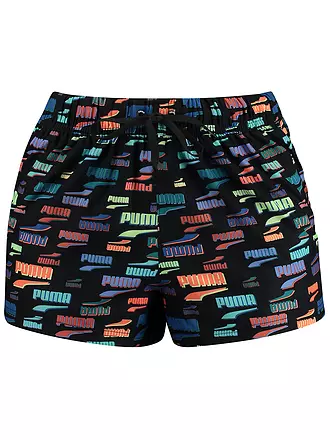 PUMA | Damen Short High Waist Printed | schwarz