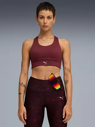 PUMA | Damen Sport-BH PWRbreathe RUN High Support | dunkelrot