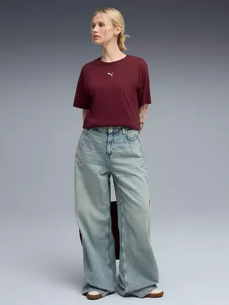 PUMA | Damen T-Shirt Relaxed | dunkelrot