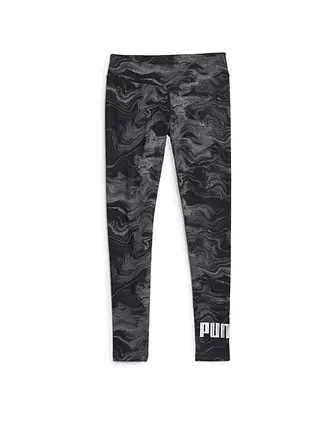 PUMA | Damen Tight ESS+ marbleized | schwarz