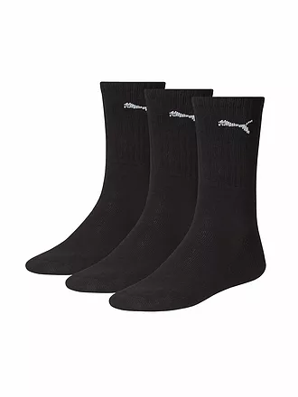 PUMA | Sportsocken Crew 3er | schwarz