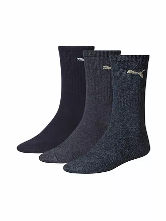 PUMA | Sportsocken Crew 3er | dunkelblau