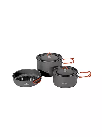 ROBENS | Campinggeschirr Basecamp Pro Ceramic Cook Set XL | grau