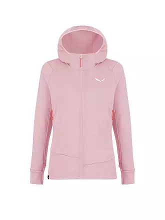 SALEWA | Damen Touren Fleecejacke Puez Polarlite Hoodie | rosa