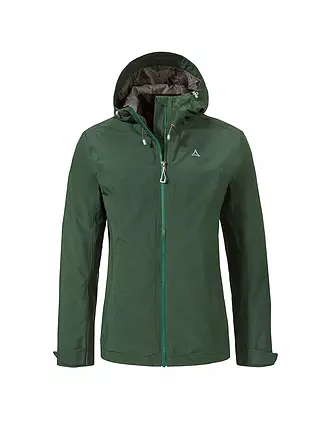 SCHÖFFEL | Damen Wanderjacke Yew 2L ZipIn Hoodie | dunkelgrün