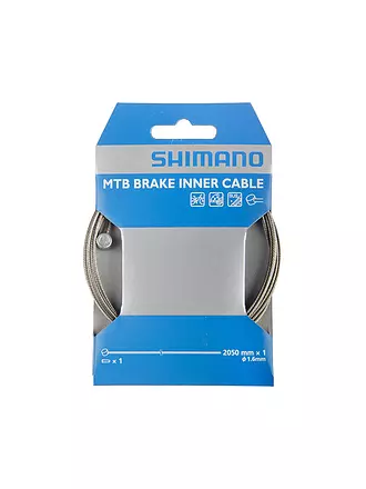 SHIMANO SB | MTB-Bremsseil 1,6mm x 2050mm | silber