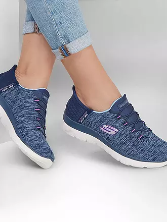 SKECHERS | Damen Fitnessschuhe Slip-ins: Summits | blau