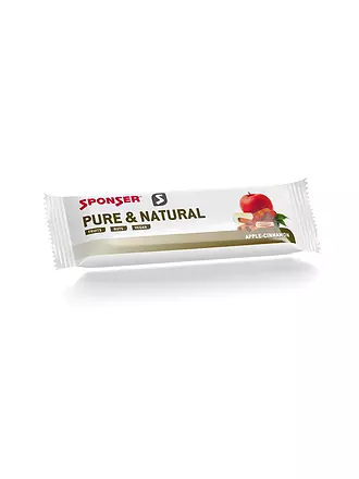 SPONSER | Pure & Natural Energieriegel Apfel Zimt, 50 g Riegel | keine Farbe