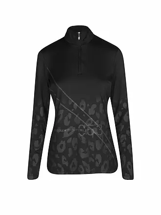 SPORTALM | Damen Unterzieh Zipshirt mit Motiv | schwarz