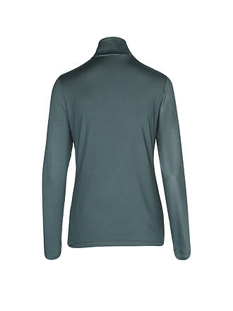 SPORTALM | Damen Unterzieh Zipshirt mit Wordingdruck | weiss