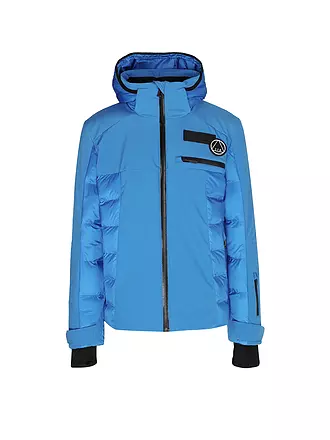 SPORTALM | Herren Hybrid Skidaunenjacke mit abnehmbarer Kapuze | blau