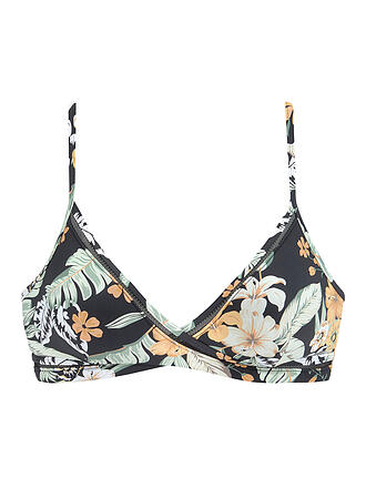 SUNSEEKER | Damen Bikinioberteil Triangel Rust-Print | schwarz