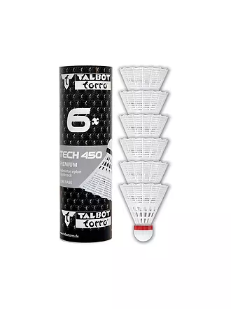 TALBOT TORRO | Badmintonball Tech 450 Premium 6er Dose | grün