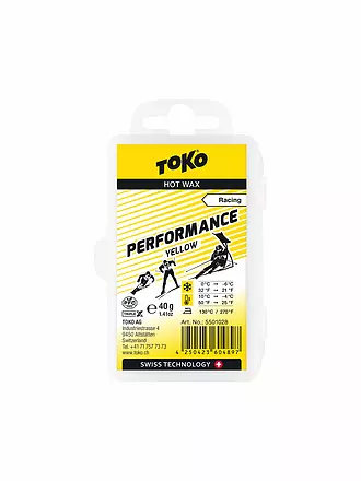 TOKO | Skiwachs Performance Hot Wax yellow 40g | 