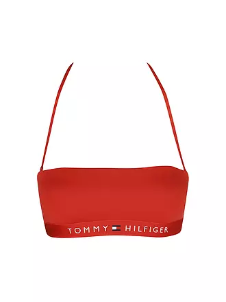 TOMMY HILFIGER | Damen Bandeau Bikinioberteil | rot