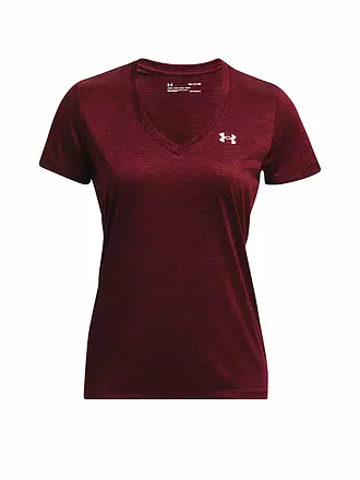 UNDER ARMOUR | Damen Fitnessshirt UA Tech™ Oberteil mit Twist-Effekt und V-Ausschnitt | blau