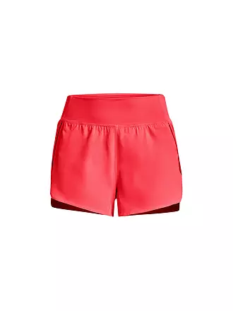 UNDER ARMOUR | Damen Fitnessshort UA Flex 2-in-1 | rot