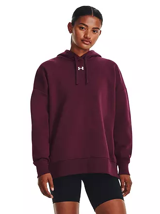 UNDER ARMOUR | Damen Hoodie UA Rival Fleece Oversized | dunkelrot