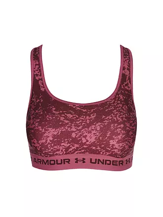UNDER ARMOUR | Damen Sport-BH Armour® Mid Crossback Print Medium Support | beere