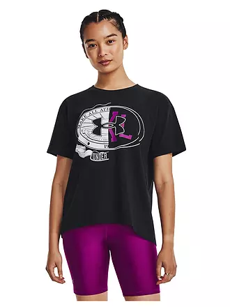 UNDER ARMOUR | Damen T-Shirt Make All Heavyweight Crop | schwarz
