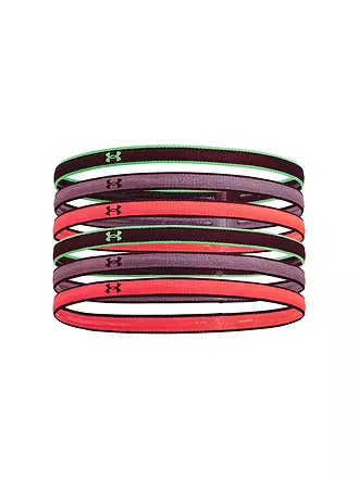 UNDER ARMOUR | Haarbänder UA Mini Headbands - 6 Pack | dunkelrot