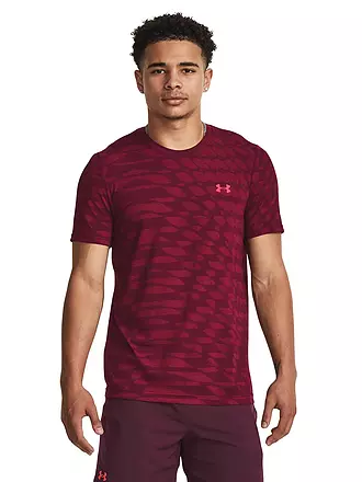 UNDER ARMOUR | Herren Fitnessshirt Seamless Novelty | dunkelrot