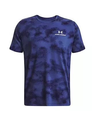 UNDER ARMOUR | Herren Fitnessshirt UA RUSH™ Energy Print | schwarz