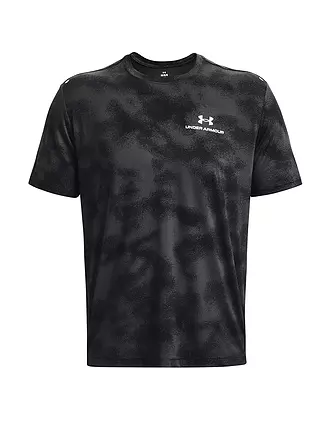 UNDER ARMOUR | Herren Fitnessshirt UA RUSH™ Energy Print | schwarz