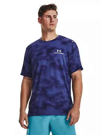 UNDER ARMOUR | Herren Fitnessshirt UA RUSH™ Energy Print | schwarz