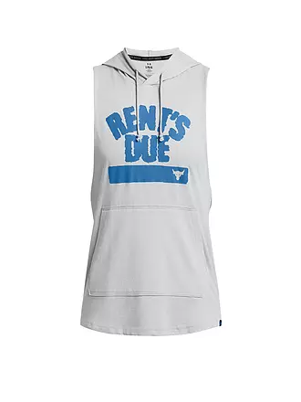 UNDER ARMOUR | Herren Sweater Project Rock Rents Due Sleeveless Hoodie | grau