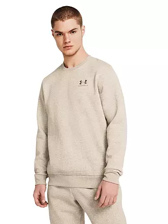 UNDER ARMOUR | Herren Sweater UA Essential Fleece Crewneck | camel