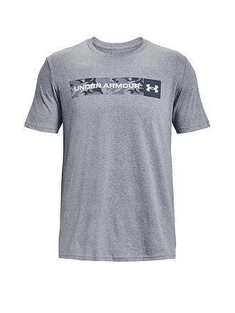 UNDER ARMOUR | Herren T-Shirt UA Camo Chest Stripe | grau
