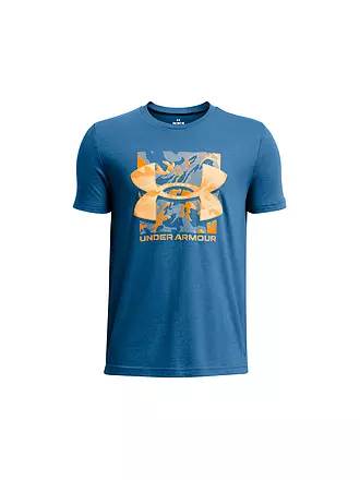 UNDER ARMOUR | Jungen Fitnessshirt UA Box Logo Camo | blau