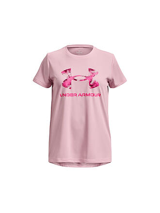 UNDER ARMOUR | Mädchen Fitnessshirt UA Tech™ Print Fill Big Logo | rosa