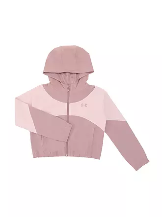 UNDER ARMOUR | Mädchen Jacke UA Rival Woven Hoodie | beere