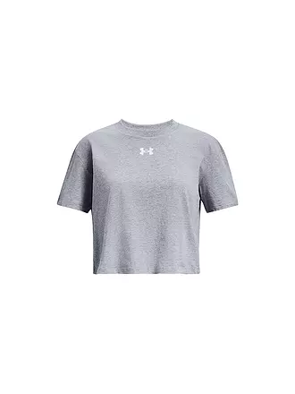 UNDER ARMOUR | Mädchen T-Shirt UA Sportstyle mit Logo Cropped | grau