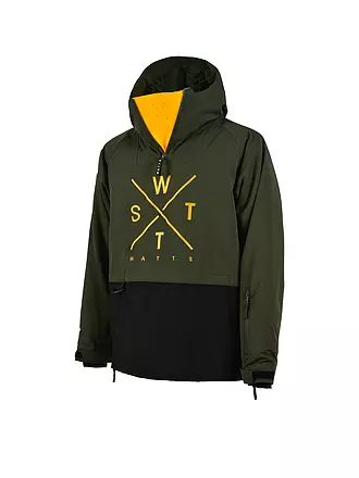 WATTS | Herren Ski Schlupfjacke  1Method W | dunkelgrün