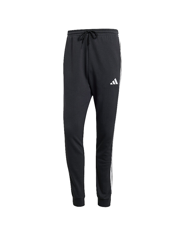 Adidas Jogginghose French-Terry-Material 3-Streifen Schwarz
